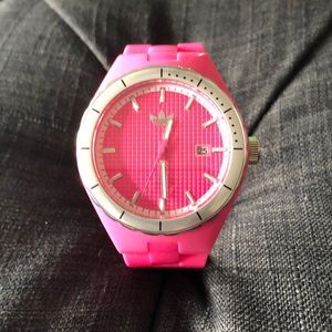 Adidas Hot Pink Sports Watch